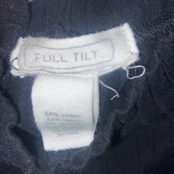 Black ribbed knit mock neck - Picture 4 of 4